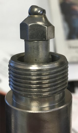 Tip Of The Stem In A Gas Lift Valve Cut By Erosion