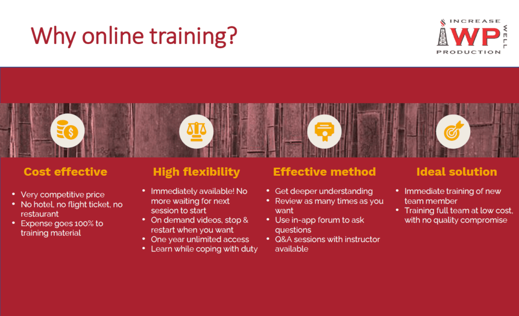Why online training