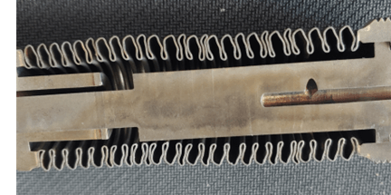 Cross section of Gas Lift Valve bellow after ageing process